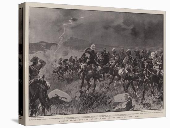 A Lucky Escape for the Cavalry While on the March to Thaba Nchu-Frederic De Haenen-Stretched Canvas