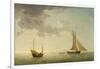 A Lugger and a Smack in Light Airs-Charles Brooking-Framed Giclee Print