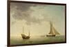 A Lugger and a Smack in Light Airs-Charles Brooking-Framed Giclee Print