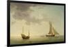 A Lugger and a Smack in Light Airs-Charles Brooking-Framed Giclee Print