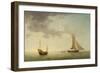 A Lugger and a Smack in Light Airs-Charles Brooking-Framed Giclee Print