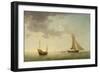 A Lugger and a Smack in Light Airs-Charles Brooking-Framed Giclee Print