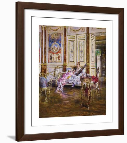 A Lute Player and a Listener-Giovanni Boldini-Framed Premium Giclee Print