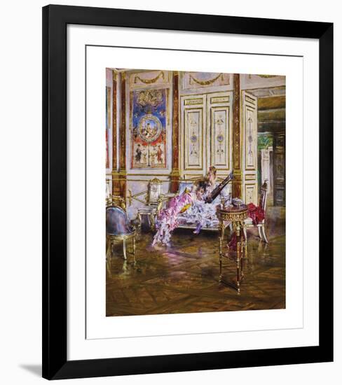 A Lute Player and a Listener-Giovanni Boldini-Framed Premium Giclee Print