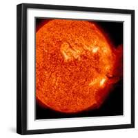 A M-2 Solar Flare with Coronal Mass Ejection-Stocktrek Images-Framed Premium Photographic Print