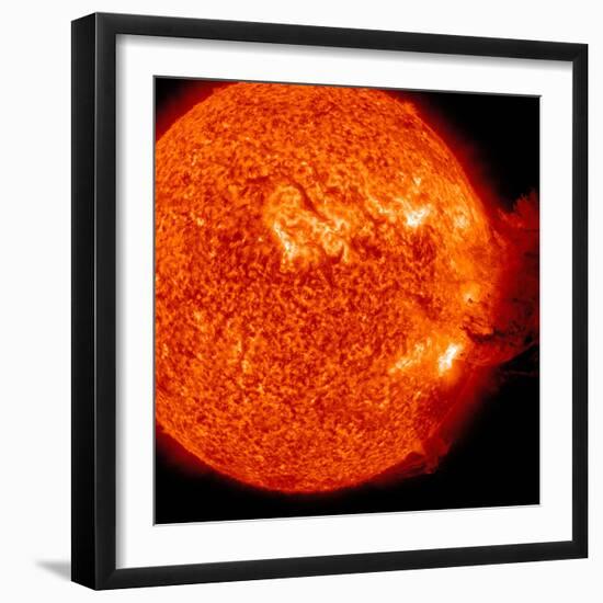 A M-2 Solar Flare with Coronal Mass Ejection-Stocktrek Images-Framed Premium Photographic Print