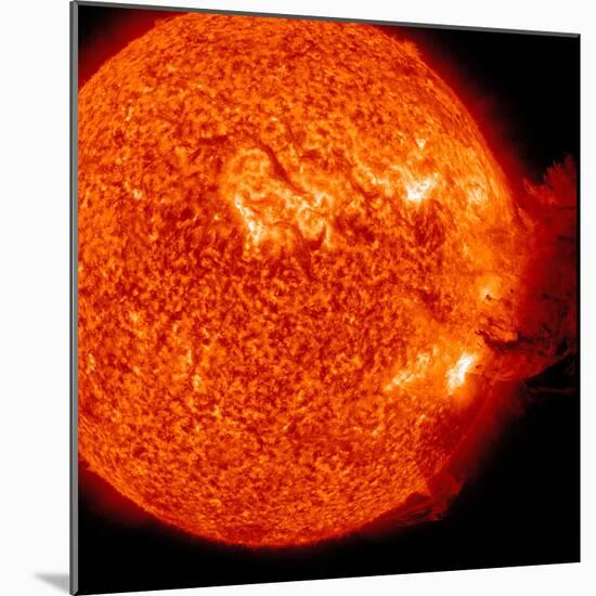 A M-2 Solar Flare with Coronal Mass Ejection-Stocktrek Images-Mounted Premium Photographic Print