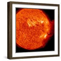 A M-2 Solar Flare with Coronal Mass Ejection-Stocktrek Images-Framed Photographic Print