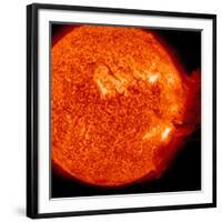 A M-2 Solar Flare with Coronal Mass Ejection-Stocktrek Images-Framed Photographic Print