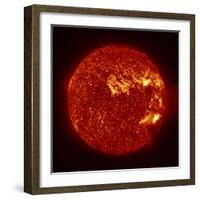 A M-2 Solar Flare with Coronal Mass Ejection-Stocktrek Images-Framed Photographic Print