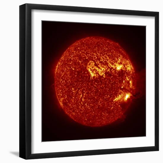 A M-2 Solar Flare with Coronal Mass Ejection-Stocktrek Images-Framed Photographic Print