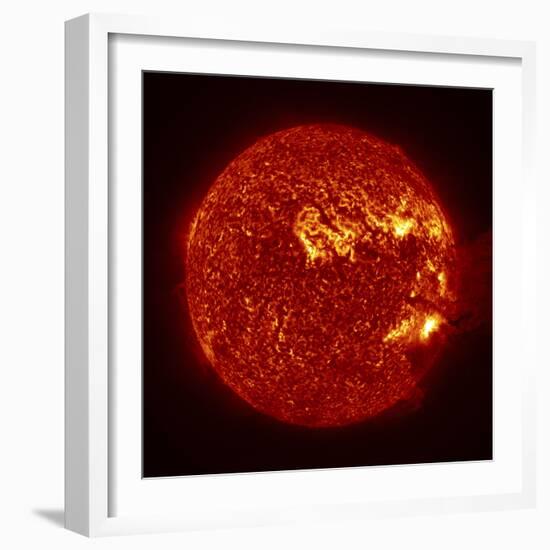 A M-2 Solar Flare with Coronal Mass Ejection-Stocktrek Images-Framed Photographic Print
