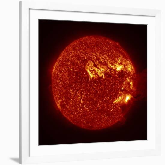 A M-2 Solar Flare with Coronal Mass Ejection-Stocktrek Images-Framed Photographic Print