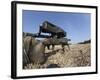 A M40A3 7.62mm Sniper Rifle Sits Ready for Use on the Shooting Range-Stocktrek Images-Framed Photographic Print