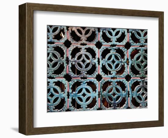 A-Ma Temple Window, Macau, China-Julie Eggers-Framed Photographic Print