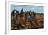 "A Machine Gun Company Moved into Position", 1915-null-Framed Giclee Print