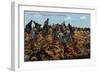 "A Machine Gun Company Moved into Position", 1915-null-Framed Giclee Print