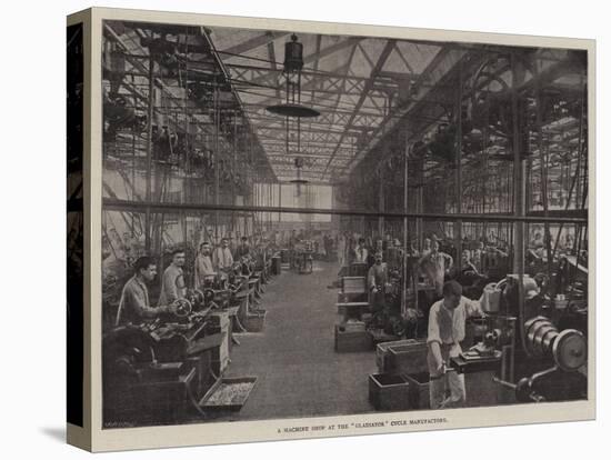 A Machine Shop at the Gladiator Cycle Manufactory-null-Stretched Canvas