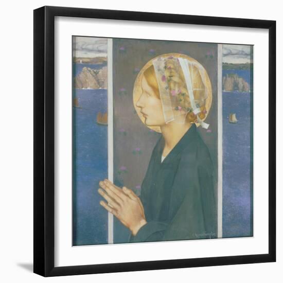 A Madonna of Brittany, 1913-Edward Reginald Frampton-Framed Giclee Print