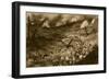 A Maelstrom of the Meuse: French Infantry Debouching to Attack a Flaming Ridge Near Douaumont-null-Framed Giclee Print