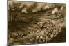 A Maelstrom of the Meuse: French Infantry Debouching to Attack a Flaming Ridge Near Douaumont-null-Mounted Giclee Print