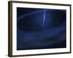 A Magnetar, a Very Small, Compact Neutron Star That Periodically Emits Light-Stocktrek Images-Framed Photographic Print