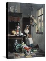 A Maid in the Kitchen-David Noter-Stretched Canvas
