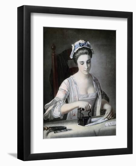 A Maid Ironing, 18th Century-George Morland-Framed Giclee Print