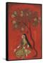 A Maiden Seated Beneath a Pomergranate Tree-null-Framed Stretched Canvas