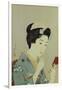 A Maiko Applying Rouge to Her Lips-Hashiguchi Goyo-Framed Giclee Print