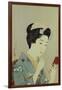 A Maiko Applying Rouge to Her Lips-Hashiguchi Goyo-Framed Giclee Print