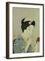 A Maiko Applying Rouge to Her Lips-Hashiguchi Goyo-Framed Giclee Print