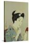 A Maiko Applying Rouge to Her Lips-Hashiguchi Goyo-Stretched Canvas