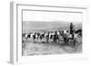 A Mail Caravan Crossing the Icelandic Plains, Iceland, 1922-null-Framed Premium Giclee Print