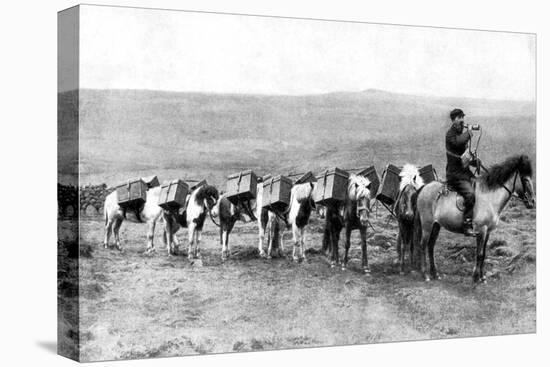 A Mail Caravan Crossing the Icelandic Plains, Iceland, 1922-null-Stretched Canvas