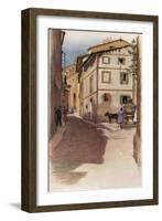 'A Majorcan Street Scene', 20th century (1931)-Cecil Aldin-Framed Giclee Print