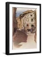 'A Majorcan Street Scene', 20th century (1931)-Cecil Aldin-Framed Giclee Print