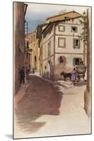 'A Majorcan Street Scene', 20th century (1931)-Cecil Aldin-Mounted Giclee Print