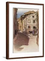 'A Majorcan Street Scene', 20th century (1931)-Cecil Aldin-Framed Giclee Print