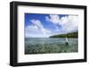 A Male Angler Making Casts on a Saltwater Flat at Alphonse Island, Seychelles-Matt Jones-Framed Photographic Print