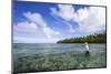 A Male Angler Making Casts on a Saltwater Flat at Alphonse Island, Seychelles-Matt Jones-Mounted Photographic Print