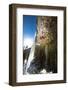 A Male Climber on the 30-Foot Horizontal Roof Route in the Bingo Cave at Hyalite Canyon in Montana-Ben Herndon-Framed Photographic Print