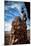 A Male Climber on the Third Pitch of Classic Tower Climb Ancient Art, Fisher Towers, Moab, Utah-Dan Holz-Mounted Photographic Print