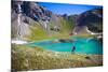A Male Hiker in Ice Lake Basin, Colorado-Brad Beck-Mounted Photographic Print