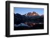 A Male Hiker Is Silhouetted in Garnet Lake Along the John Muir Trail in California-Brett Holman-Framed Photographic Print