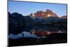 A Male Hiker Is Silhouetted in Garnet Lake Along the John Muir Trail in California-Brett Holman-Mounted Photographic Print