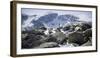 A Male Hiker on Froze to Death Plateau in the Absaroka Beartooth Wilderness, Montana-Steven Gnam-Framed Photographic Print