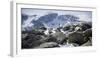 A Male Hiker on Froze to Death Plateau in the Absaroka Beartooth Wilderness, Montana-Steven Gnam-Framed Photographic Print