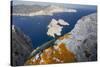 A Male Ibiza Wall Lizard on the Summit of Es Vedra Looking Toward Ibiza-Day's Edge Productions-Stretched Canvas