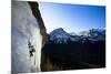 A Male Ice Climber Climbs over Easy (Wi3) in Hyalite Canyon in Montana-Ben Herndon-Mounted Photographic Print